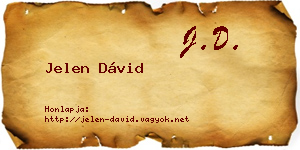 Jelen Dávid névjegykártya